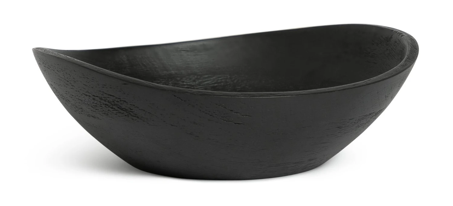Habitat Mango Wood Serve Bowl - Black 7 Habitat Mango Wood Serve Bowl - Black - Image 5