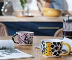 Habitat Global Set Of 4 Decal Mug Set -Home Sales Store 9544244 R Z001C