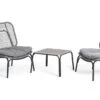 Habitat Nora 2 Seater Metal Garden Bistro Set - Grey 2 Habitat Nora 2 Seater Metal Garden Bistro Set - Grey -Home Sales Store 9548415 R Z001A