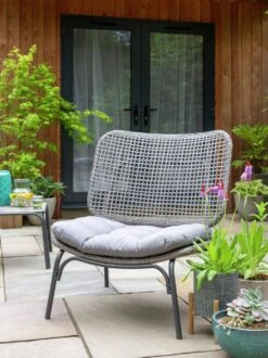 Habitat Nora 2 Seater Metal Garden Bistro Set - Grey -Home Sales Store 9548415 R Z002C