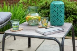 Habitat Nora 2 Seater Metal Garden Bistro Set - Grey -Home Sales Store 9548415 R Z003C