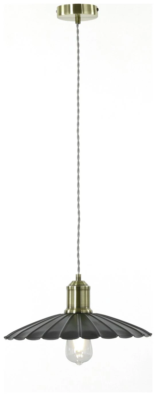 Habitat Pixie Pewter Metal Pendant Light - Nickel Finish 6 Habitat Pixie Pewter Metal Pendant Light - Nickel Finish - Image 4