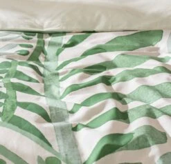 Habitat Cotton 180TC Maxi Leaf Green Bedding Set - Single -Home Sales Store 9555374 R Z005A