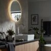 Habitat Circle Backlight LED Mirror - White 2 Habitat Circle Backlight LED Mirror - White -Home Sales Store 9559246 R Z001A