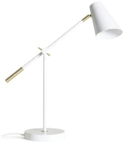 Habitat Vesper Cone Task Table Lamp - White & Gold -Home Sales Store 9559648 R Z001C