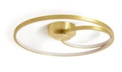 Habitat Pill Metal LED Flush Ceiling Light - Brushed Brass -Home Sales Store 9559851 R Z001C