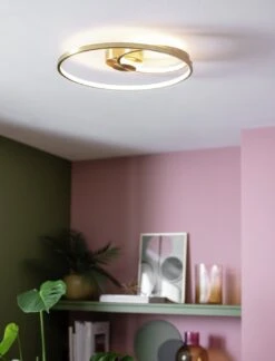 Habitat Pill Metal LED Flush Ceiling Light - Brushed Brass -Home Sales Store 9559851 R Z002C