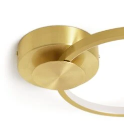 Habitat Pill Metal LED Flush Ceiling Light - Brushed Brass -Home Sales Store 9559851 R Z003A