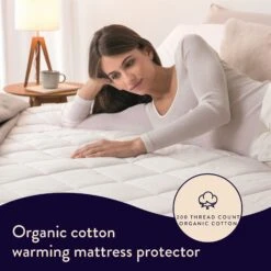 Dreamland Organic Cotton Warming Mattress Protector-Single 23 Dreamland Organic Cotton Warming Mattress Protector-Single -Home Sales Store 9560321 R Z002A 1