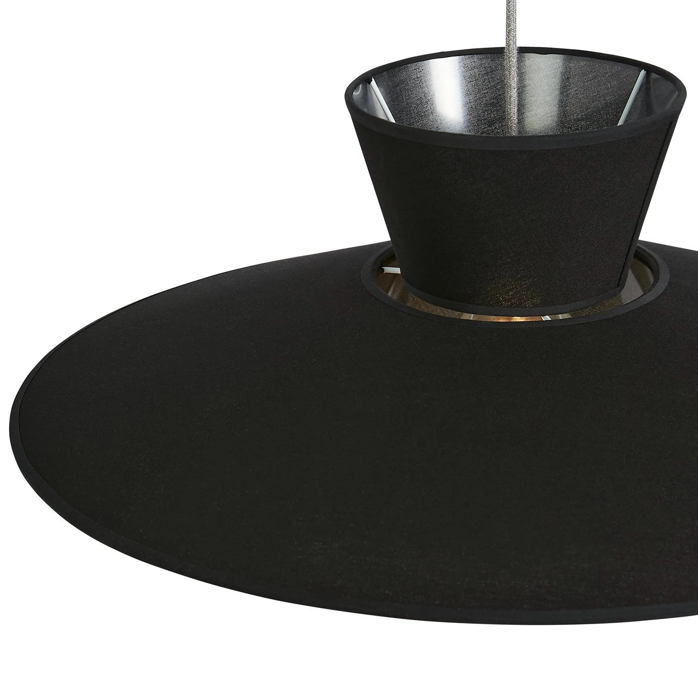 Habitat Linen Otton 2 Tier Easy Fit Shade - Black 6 Habitat Linen Otton 2 Tier Easy Fit Shade - Black - Image 4