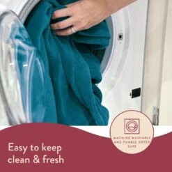 Dreamland Snuggle Up Teal Heated Throw - Large -Home Sales Store 9562745 R Z005A