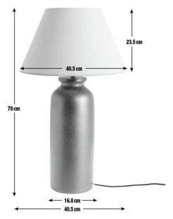 Habitat Hashi Ceramic Table Lamp - Black & Beige -Home Sales Store 9563603 R E001