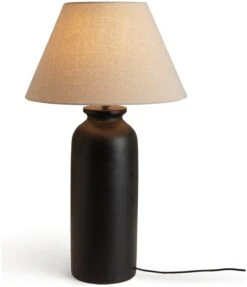 Habitat Hashi Ceramic Table Lamp - Black & Beige -Home Sales Store 9563603 R Z007A