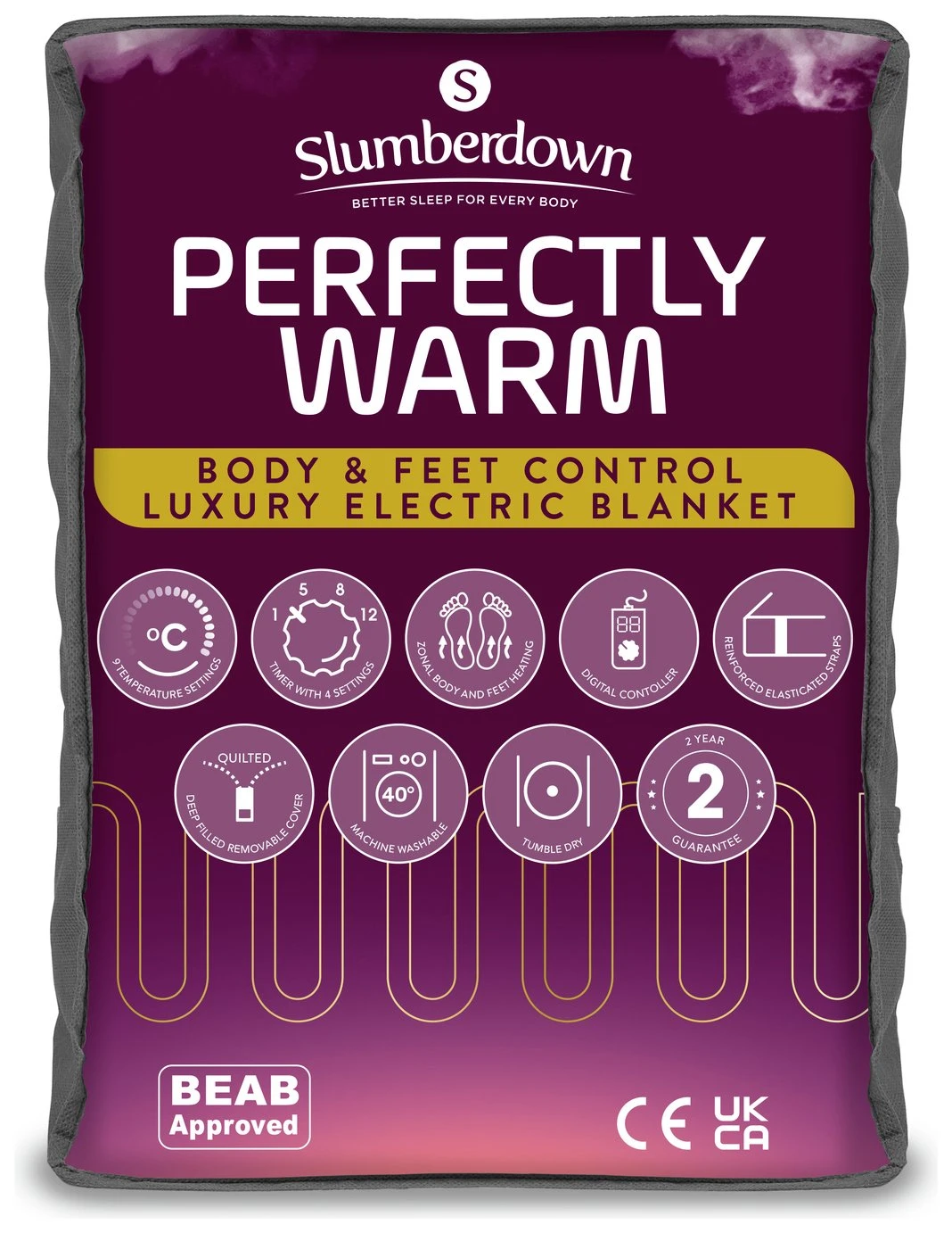 Slumberdown Perfectly Warm Luxury Electric Blanket - Single 4 Slumberdown Perfectly Warm Luxury Electric Blanket - Single - Image 2