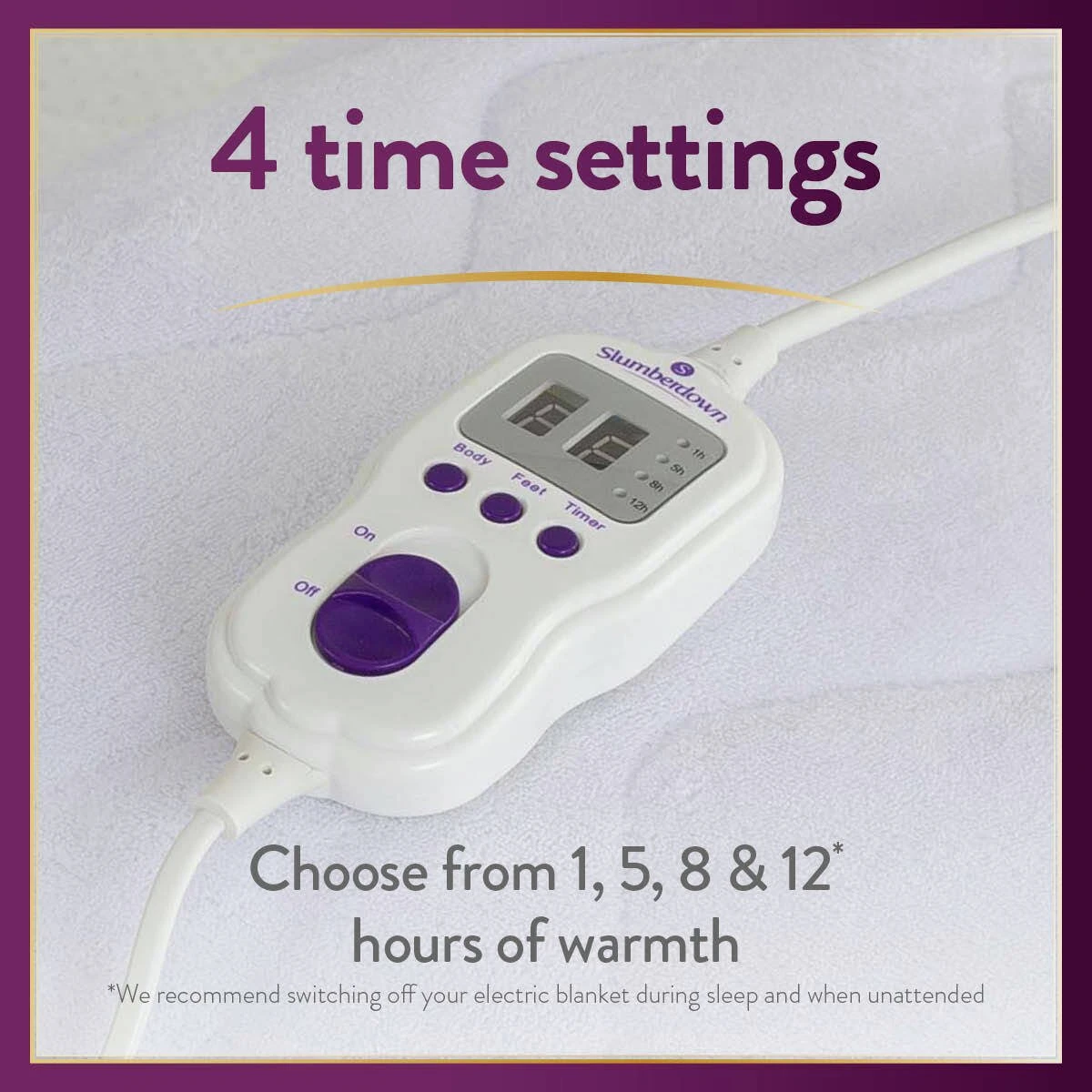 Slumberdown Perfectly Warm Luxury Electric Blanket - Single 9 Slumberdown Perfectly Warm Luxury Electric Blanket - Single - Image 7