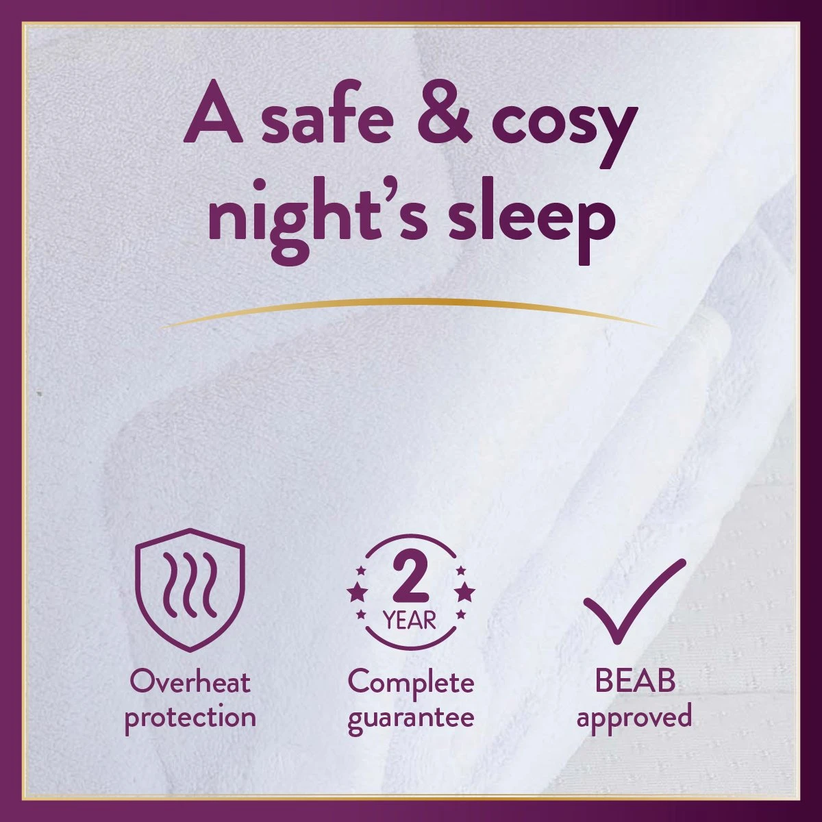 Slumberdown Perfectly Warm Luxury Electric Blanket - Single 15 Slumberdown Perfectly Warm Luxury Electric Blanket - Single - Image 13