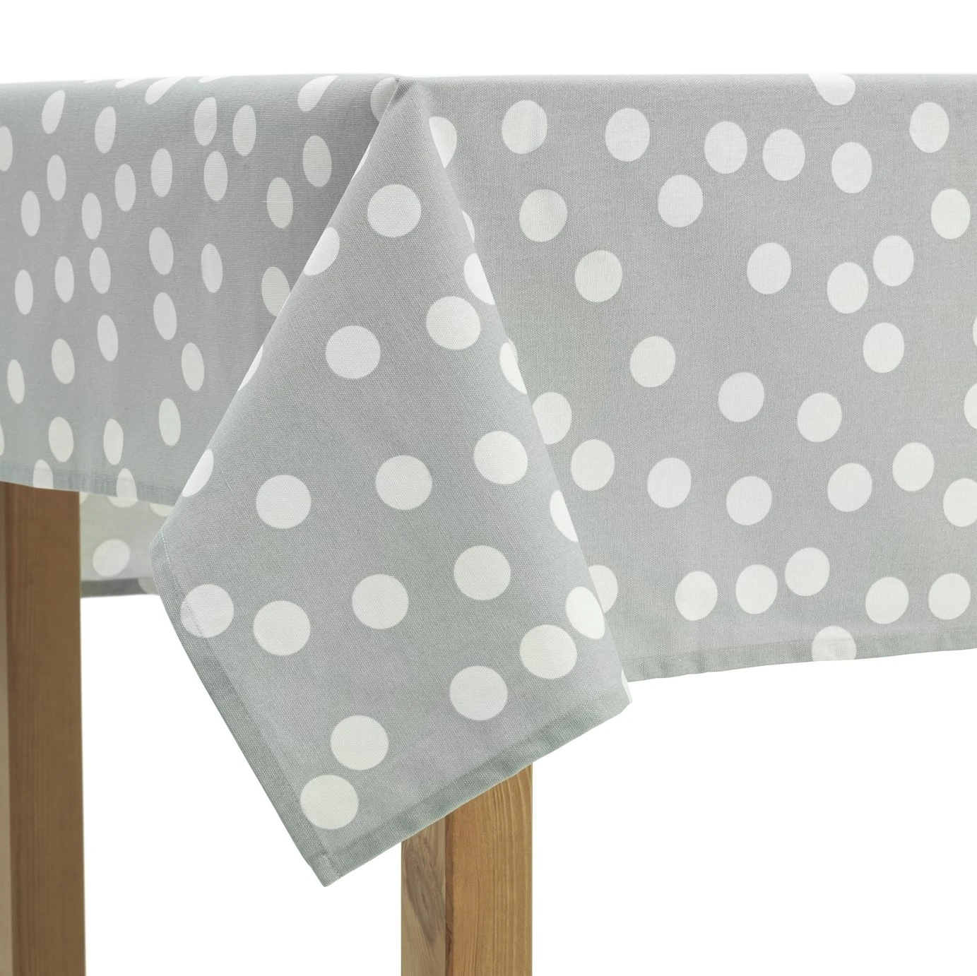 Habitat Spot Wipe Clean Tablecloth - Grey And White 3 Habitat Spot Wipe Clean Tablecloth - Grey And White