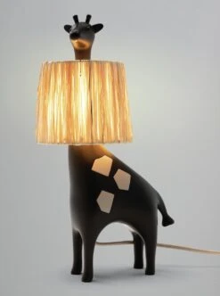 Habitat Kids Giraffe Rattan Table Lamp - Black 15 Habitat Kids Giraffe Rattan Table Lamp - Black -Home Sales Store 9568574 R Z002C