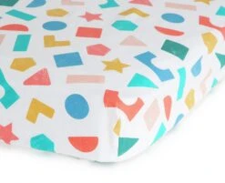 Habitat Kids Colourful Shapes 2 Pack Fitted Sheets - Cot 14 Habitat Kids Colourful Shapes 2 Pack Fitted Sheets - Cot -Home Sales Store 9571310 R Z002A