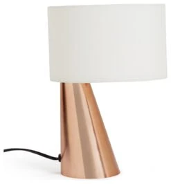 Habitat Abono Steel LED Table Lamp - Copper & Cream -Home Sales Store 9571884 R Z001C