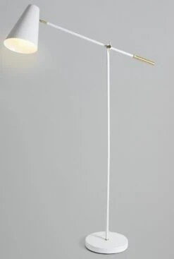 Habitat Vesper Cone Task Floor Lamp - White -Home Sales Store 9572632 R Z003C