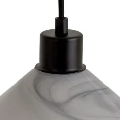 Habitat Lati Marble Glass Pendant - Black & White -Home Sales Store 9573569 R Z002A