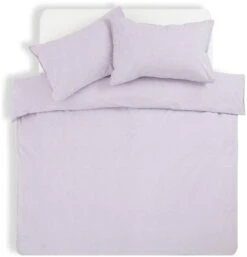 Habitat Reset Cotton Textured Print Lilac Bedding Set-Single -Home Sales Store 9575354 R Z002A