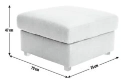 Habitat Florence Leather Ottoman Footstool - Tan 11 Habitat Florence Leather Ottoman Footstool - Tan -Home Sales Store 9576267 R E001