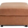 Habitat Florence Leather Ottoman Footstool - Tan 1 Habitat Florence Leather Ottoman Footstool - Tan -Home Sales Store 9576267 R Z001A
