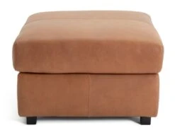 Habitat Florence Leather Ottoman Footstool - Tan 12 Habitat Florence Leather Ottoman Footstool - Tan -Home Sales Store 9576267 R Z002A