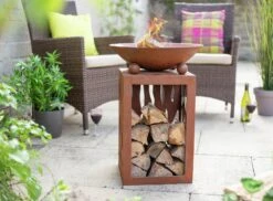 La Hacienda Aged Effect Fire Bowl -Home Sales Store 9578760 R Z005A