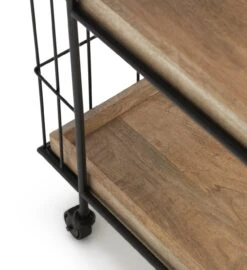 Habitat Kai Wood Drinks Trolley - Black & Mango 12 Habitat Kai Wood Drinks Trolley - Black & Mango -Home Sales Store 9579271 R Z004A