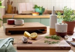 Habitat Global Sliding Wooden Chopping Board -Home Sales Store 9579628 R Z001C