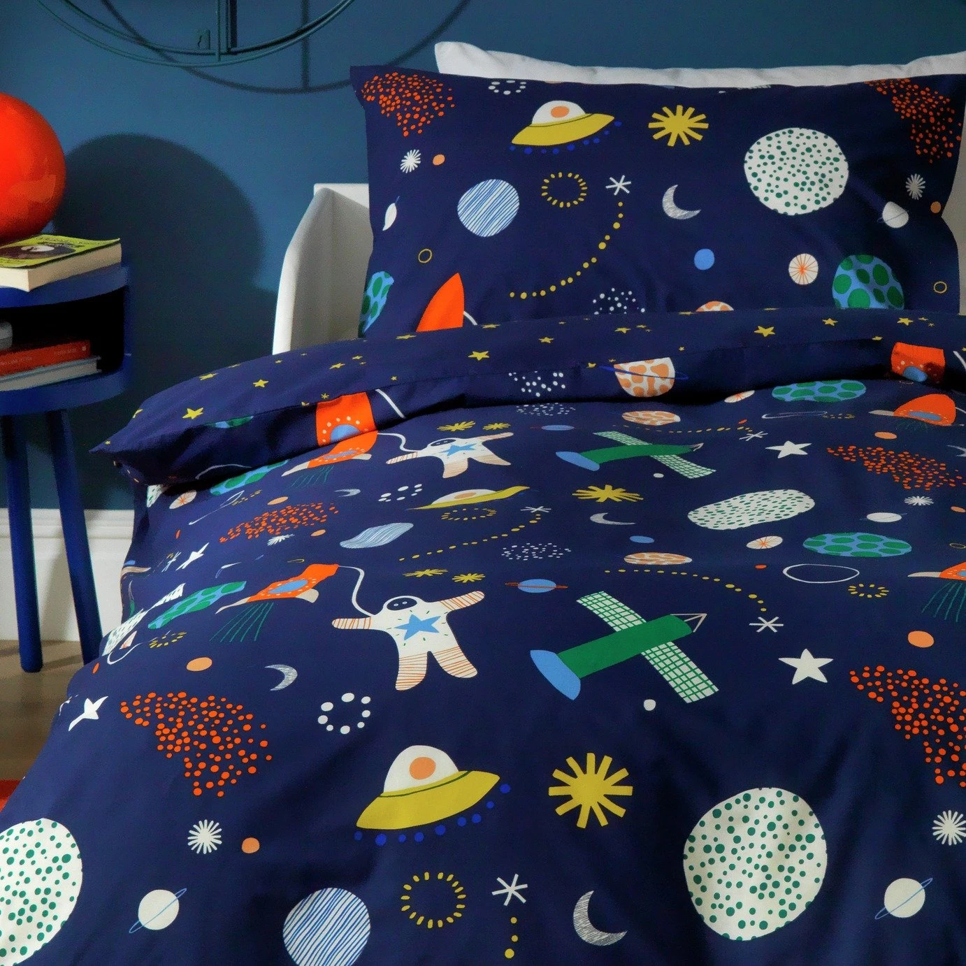Habitat Kids Glow In The Dark Space Bedding Set - Toddler 3 Habitat Kids Glow In The Dark Space Bedding Set - Toddler