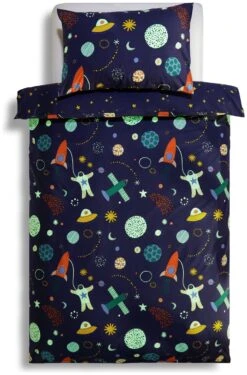 Habitat Kids Glow In The Dark Space Bedding Set - Toddler 12 Habitat Kids Glow In The Dark Space Bedding Set - Toddler -Home Sales Store 9581001 R Z002A