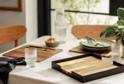 Habitat Set Of 4 Wooden Placemats With Tray -Home Sales Store 9581317 R Z002C
