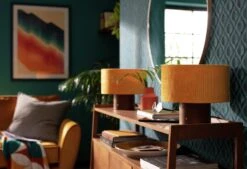 Habitat Corduroy Touch Table Lamp - Mustard & Walnut 9 Habitat Corduroy Touch Table Lamp - Mustard & Walnut -Home Sales Store 9582275 R Z002C