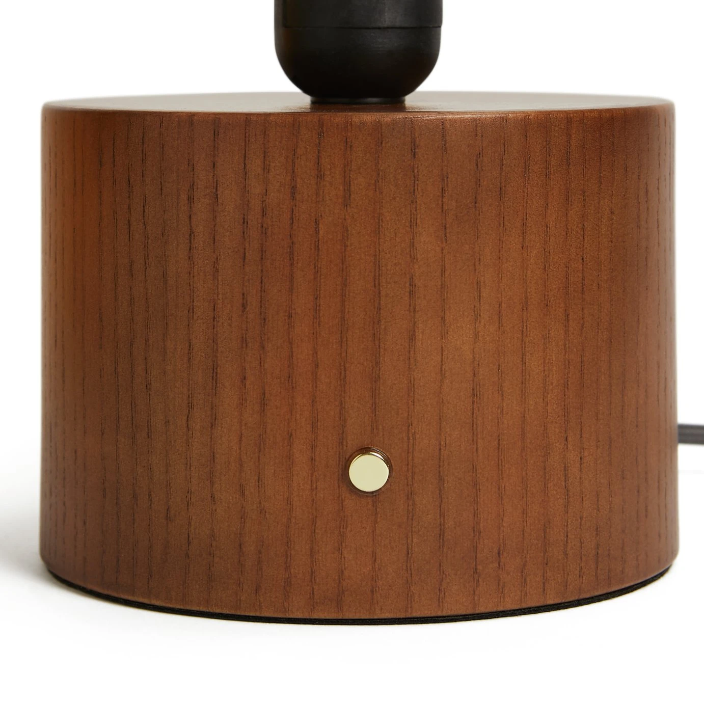 Habitat Corduroy Touch Table Lamp - Mustard & Walnut 5 Habitat Corduroy Touch Table Lamp - Mustard & Walnut - Image 3