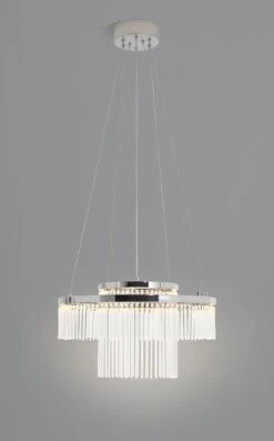 Habitat Yang 2 Tier LED Glass Chandelier - Chrome 13 Habitat Yang 2 Tier LED Glass Chandelier - Chrome -Home Sales Store 9584448 R Z006C