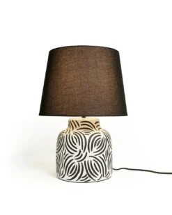 Habitat Lynx Brush Stroke Ceramic Table Lamp - Black & White 15 Habitat Lynx Brush Stroke Ceramic Table Lamp - Black & White -Home Sales Store 9585289 R Z002C