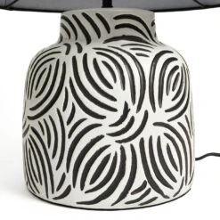 Habitat Lynx Brush Stroke Ceramic Table Lamp - Black & White 13 Habitat Lynx Brush Stroke Ceramic Table Lamp - Black & White -Home Sales Store 9585289 R Z003A