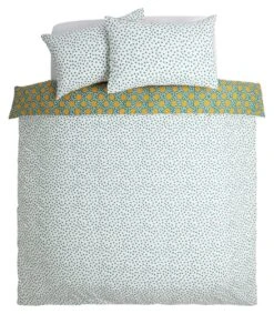 Habitat Sunburst Geo Green & Mustard Bedding Set - Single -Home Sales Store 9588042 R Z004A