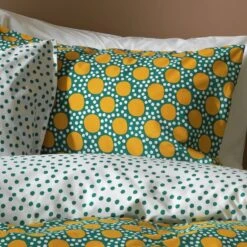 Habitat Sunburst Geo Green & Mustard Bedding Set - Single -Home Sales Store 9588042 R Z006A
