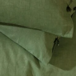 Habitat Cotton Textured Plain Green Bedding Set - Single -Home Sales Store 9588736 R Z003A
