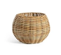 Habitat Round Rattan Planter - Natural 7 Habitat Round Rattan Planter - Natural -Home Sales Store 9591840 R Z003A