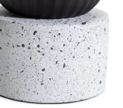Habitat Rallie Smoked Glass Terrazzo Table Lamp – Grey -Home Sales Store 9595396 R Z003A