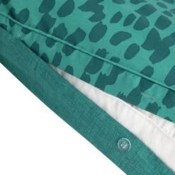 Habitat Emerald Brush Strokes Green Bedding Set - Single -Home Sales Store 9602382 R Z004A