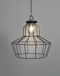 Habitat Indus Large Country Wire Shade - Black -Home Sales Store 9602928 R Z003C