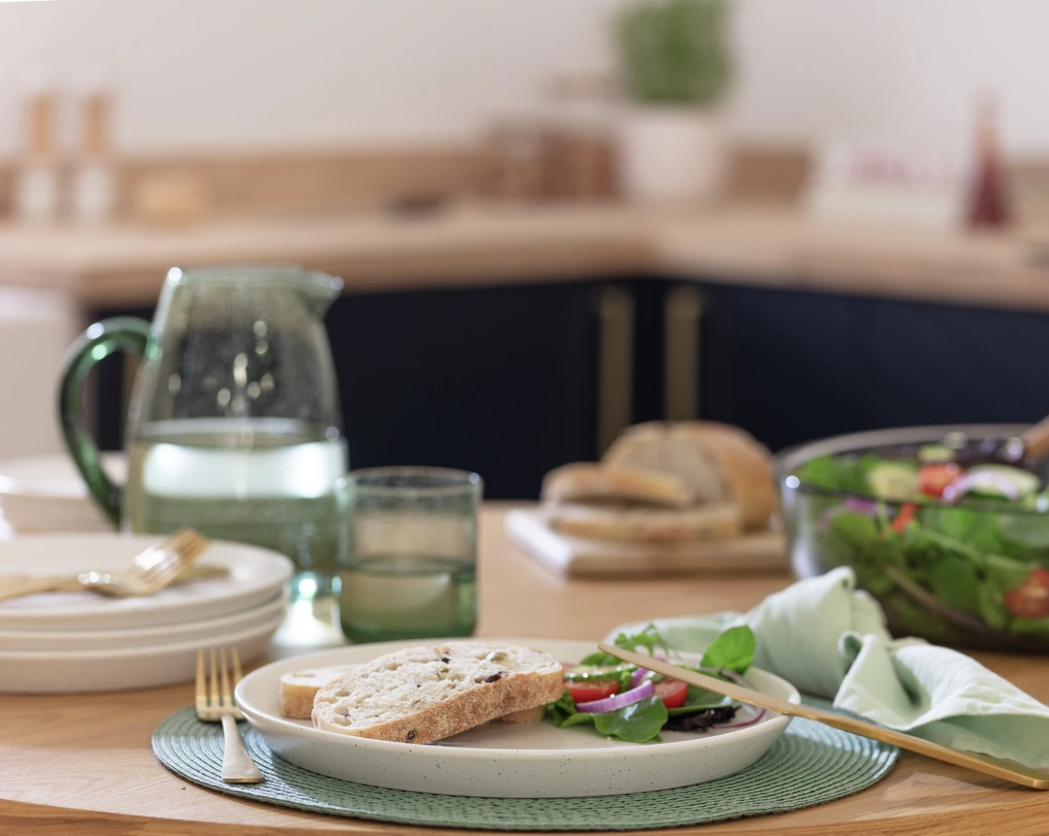 Habitat Addison 4 Piece Stoneware Dinner Plate - White 4 Habitat Addison 4 Piece Stoneware Dinner Plate - White - Image 2