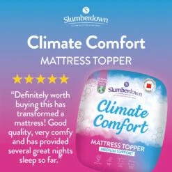 Slumberdown Climate Comfort Mattress Topper - Single -Home Sales Store 9605602 R Z002A